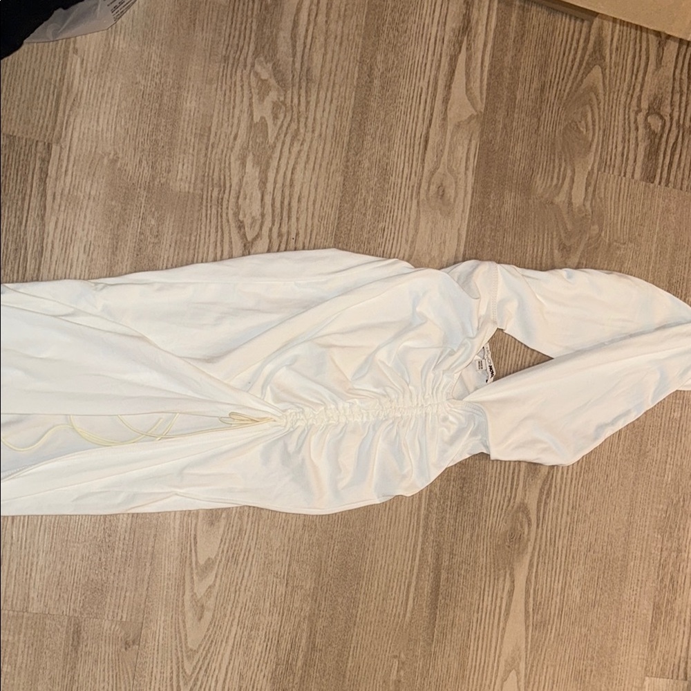 White Long Sleeve Dress